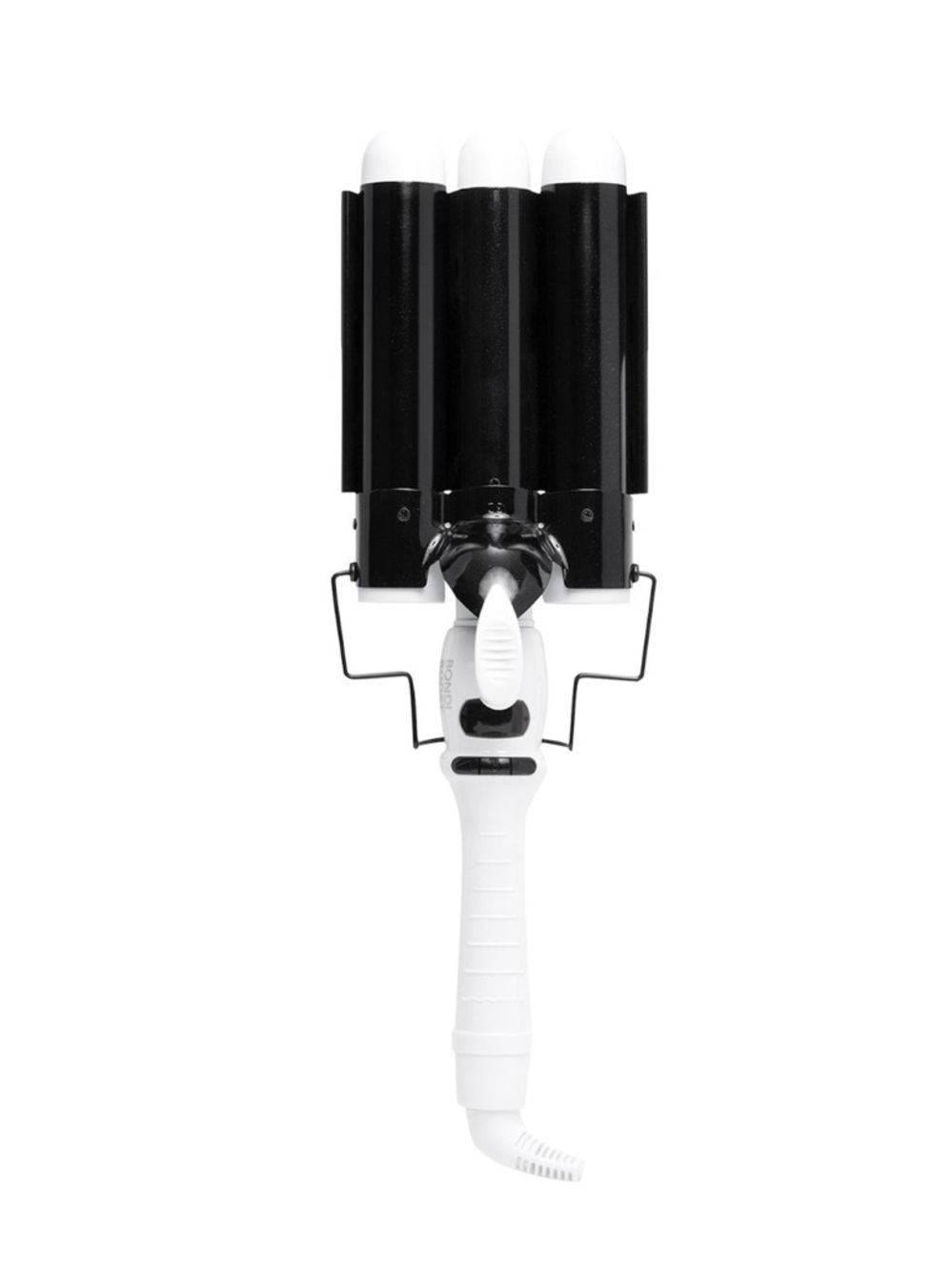 Triple Barrel Waver Hair Styling Iron - White and Black